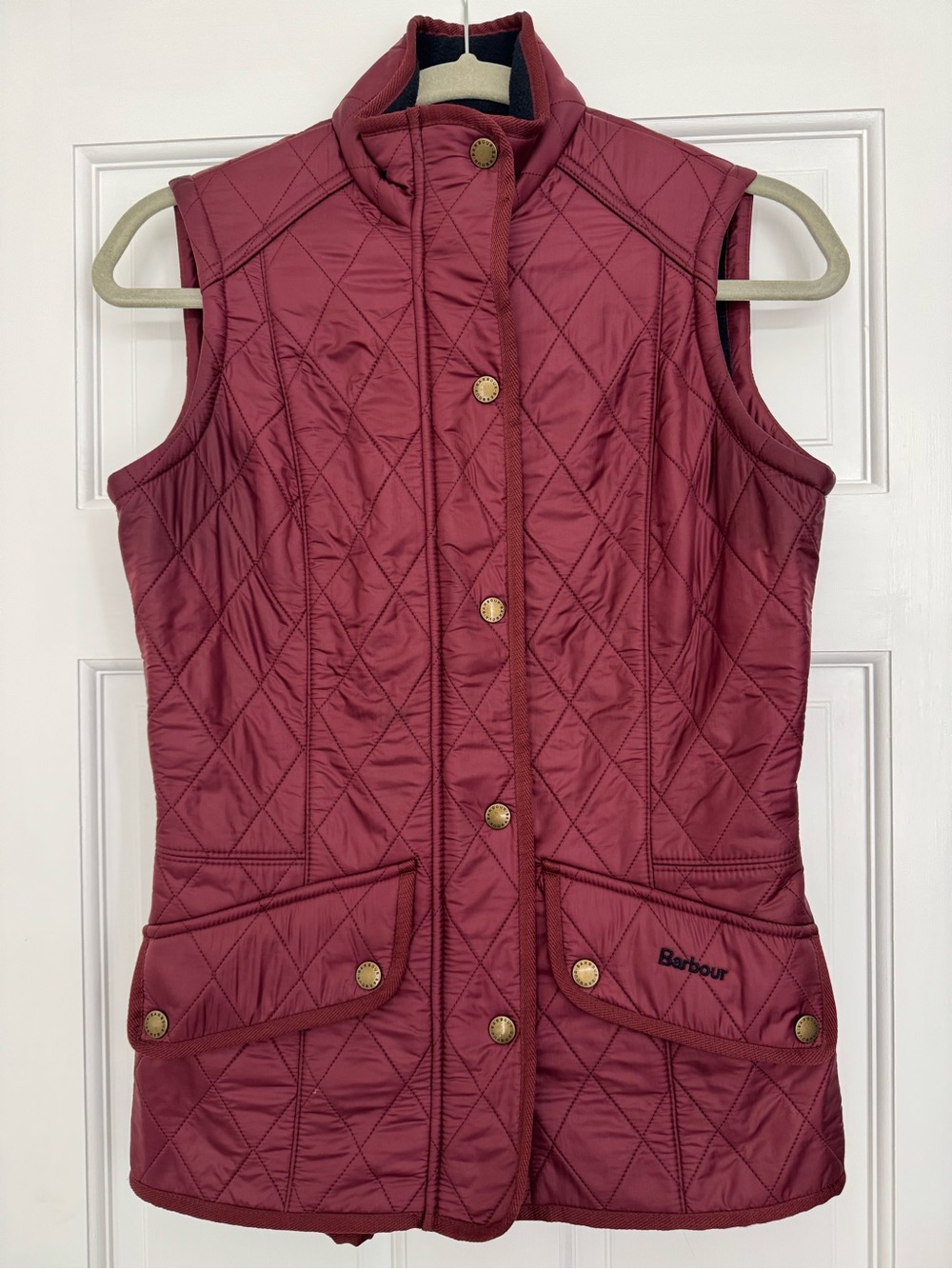 Barbour Quilted Burgundy Women's Vest